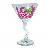 Margaritaville Love Rocks Martini Glass