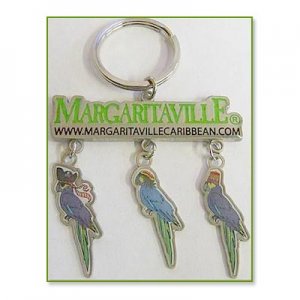 3 Parrot Keychain