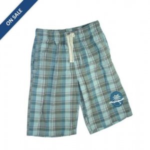 Palm Tree Lounge Shorts - Blue/Grey